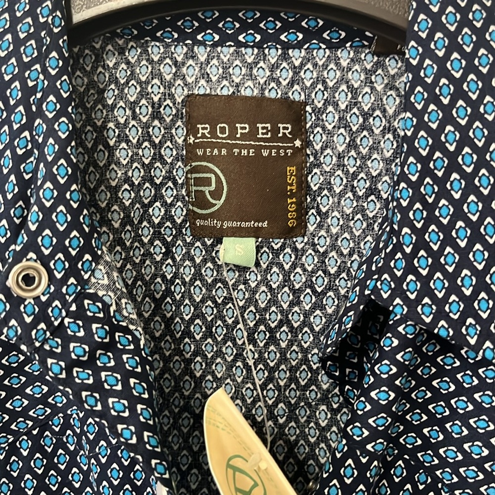 NWT Roper Button Down Rodeo Shirt - Picture 2 of 3